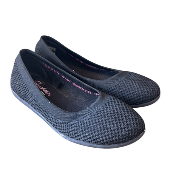 Skechers Cleo Sport On the Move Black Flat Slip On Memory Foam Size 9.5 - Picture 2 of 9